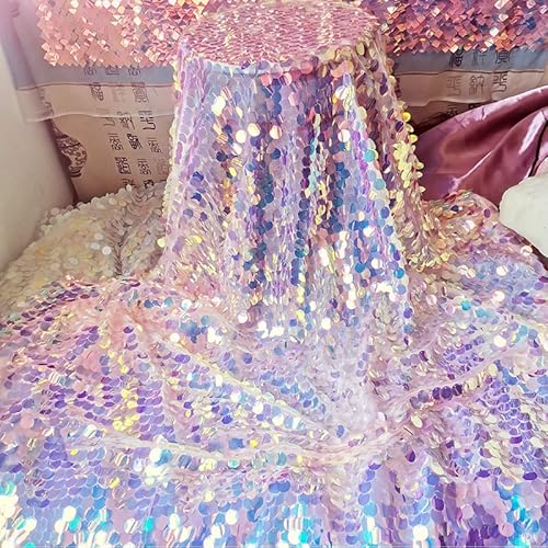 The Yard Laser-Meerjungfrauen-Pailletten-Stoff, glänzend, für Hochzeiten, Cosplay, DIY, Fotohintergrund, glitzerndes Tuch, 132 x 91 cm The Yard Laser-Meerjungfrauen-Pailletten-Stoff, glänzend, für Hochzeiten, Cosplay, DIY, Fotohintergrund, glitzerndes Tuch, 132 x 91 cm von GISELA D