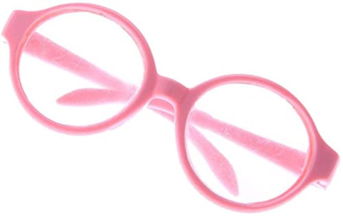 GIVBRO 1 Paar Brille mit rundem Rahmen für 46 cm große Puppen, rosa von GIVBRO