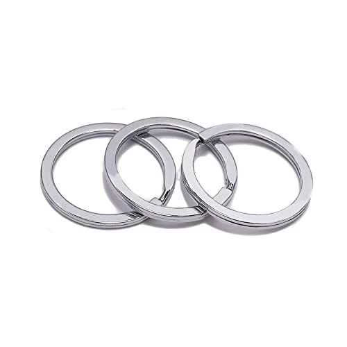 GIVBRO 10 runde Spaltringe, Schlüsselringe, offene Biegeringe für Schlüsselanhänger, handgefertigt, DIY, Handwerk, Schmuckzubehör, Silber, 25 mm GIVBRO 10 runde Spaltringe, Schlüsselringe, offene Biegeringe für Schlüsselanhänger, handgefertigt, DIY, Handwerk, Schmuckzubehör, Silber, 25 mm von GIVBRO