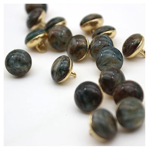 GIVBRO 10 x Vintage-Edelstein-Knöpfe, elegante Knöpfe, Nähen, Ersatzknöpfe, Kurzwaren für Frauen, Hemden, Mantel, Dekoration, DIY, Handwerk, Zubehör, dunkelgrün, 15 mm GIVBRO 10 x Vintage-Edelstein-Knöpfe, elegante Knöpfe, Nähen, Ersatzknöpfe, Kurzwaren für Frauen, Hemden, Mantel, Dekoration, DIY, Handwerk, Zubehör, dunkelgrün, 15 mm von GIVBRO