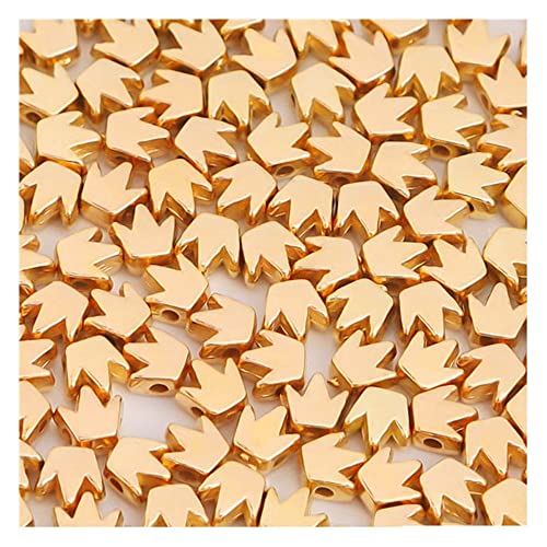 GIVBRO 100 Stück Abstandshalter Perlen Vintage DIY Krone Perlen Perlen Zubehör für Schmuck Armbänder Anhänger Herstellung Golden GIVBRO 100 Stück Abstandshalter Perlen Vintage DIY Krone Perlen Perlen Zubehör für Schmuck Armbänder Anhänger Herstellung Golden von GIVBRO