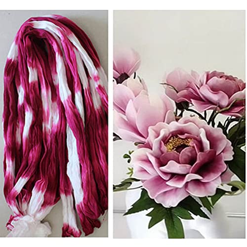 GIVBRO 2 Stück Farbverlaufsstoff Nylon Strumpf Blume Material Dicke DIY Mesh Stoff Zubehör für Blumenstrauß Puppenkleidung Herstellung (#C) von GIVBRO