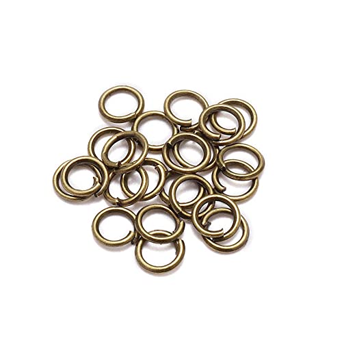 GIVBRO 200 Stück offene Schlüsselringe Schlüsselanhänger Ringe für Schmuck Anhänger Herstellung DIY Handwerk Zubehör Bronze, 8 mm GIVBRO 200 Stück offene Schlüsselringe Schlüsselanhänger Ringe für Schmuck Anhänger Herstellung DIY Handwerk Zubehör Bronze, 8 mm von GIVBRO