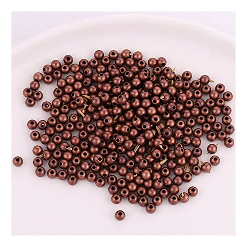 GIVBRO 2000 Stück Vintage Spacer Perlen DIY runde Perlen Mini Perlen Zubehör für Schmuck Armbänder Anhänger Herstellung von rotem Kupfer, 6 mm GIVBRO 2000 Stück Vintage Spacer Perlen DIY runde Perlen Mini Perlen Zubehör für Schmuck Armbänder Anhänger Herstellung von rotem Kupfer, 6 mm von GIVBRO