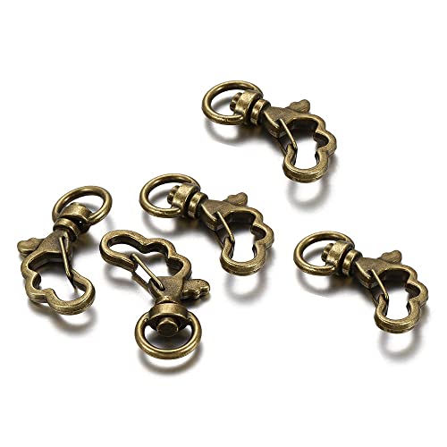 GIVBRO 5 Stück Karabinerhaken in Wolkenform mit Drehhaken Schlüsselringe Schlüsselanhänger Ringe für DIY Handwerk Schmuckherstellung Zubehör Bronze GIVBRO 5 Stück Karabinerhaken in Wolkenform mit Drehhaken Schlüsselringe Schlüsselanhänger Ringe für DIY Handwerk Schmuckherstellung Zubehör Bronze von GIVBRO