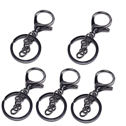 GIVBRO 5 Stück Karabinerverschlüsse mit Schlüsselringen, Schlüsselanhänger, Ringe, Schlüsselanhänger mit Kettenzubehör GIVBRO 5 Stück Karabinerverschlüsse mit Schlüsselringen, Schlüsselanhänger, Ringe, Schlüsselanhänger mit Kettenzubehör von GIVBRO