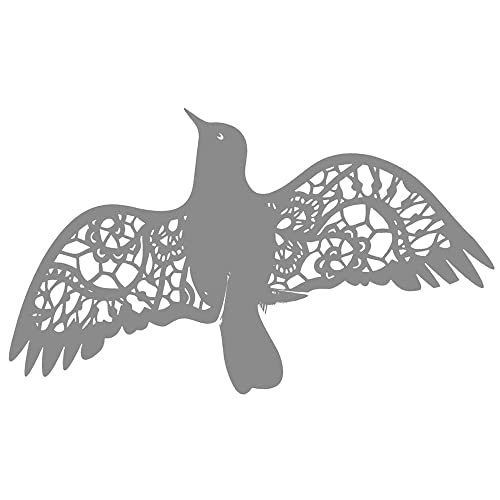 GIVBRO 50 Stück Vögel Tischkarte Taube Namenskarte Grußkarte für Geburtstag Weinglas Tasse Blumenstrauß Dekoration Grau von GIVBRO