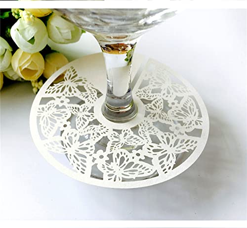 GIVBRO 50 runde Tischkarten ausgehöhlte Namenskarte Blumenstrauß Grußkarte für Hochzeit Weinglas Tasse Tischdekoration Weiß GIVBRO 50 runde Tischkarten ausgehöhlte Namenskarte Blumenstrauß Grußkarte für Hochzeit Weinglas Tasse Tischdekoration Weiß von GIVBRO