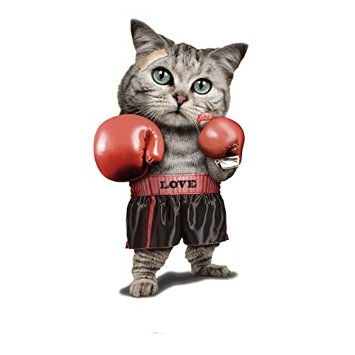 GIVBRO Aufnäher zum Aufbügeln, Motiv: Katzen, Applikationen, Aufkleber, Wärmeübertragung, Flicken zum Aufbügeln, für T-Shirt, DIY-Zubehör (#D) von GIVBRO