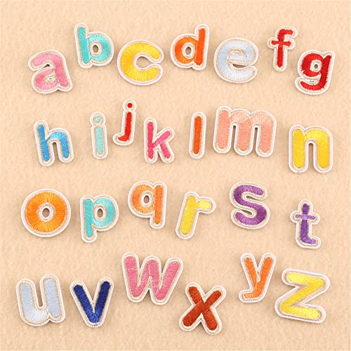 GIVBRO Buchstaben-Aufnäher zum Aufbügeln, A-Z, Kleinbuchstaben, Alphabet, Abzeichen, Applikation, zum Aufnähen für Kleidung, Jacken, Jeans GIVBRO Buchstaben-Aufnäher zum Aufbügeln, A-Z, Kleinbuchstaben, Alphabet, Abzeichen, Applikation, zum Aufnähen für Kleidung, Jacken, Jeans von GIVBRO