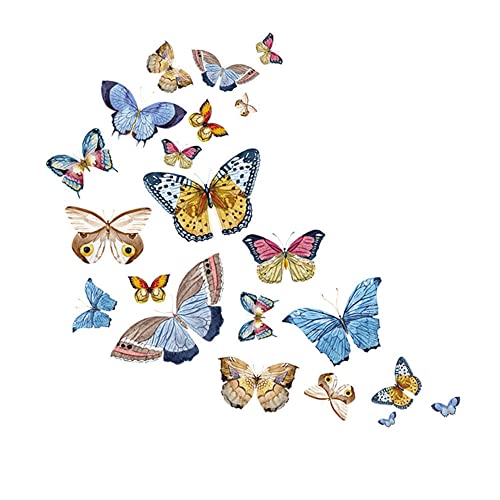 GIVBRO Bügelbild Schmetterling Applikationen Aufkleber Wärmeübertragung Patch für T-Shirt (#A) – 1 Stück von GIVBRO