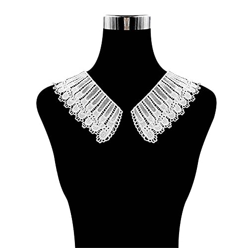 GIVBRO Damen-Spitzenkragen, florale Applikationen, hohl, bestickt, zum Aufnähen, für Hochzeitskleid, Pullover, Bastelzubehör, Weiß GIVBRO Damen-Spitzenkragen, florale Applikationen, hohl, bestickt, zum Aufnähen, für Hochzeitskleid, Pullover, Bastelzubehör, Weiß von GIVBRO