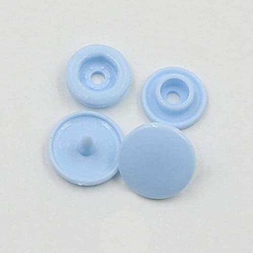 GIVBRO Druckknöpfe T5 Knöpfe Verschlüsse Kunststoff KAM Snap Starter Kit für Kleidung, 100 Sets Hellblau GIVBRO Druckknöpfe T5 Knöpfe Verschlüsse Kunststoff KAM Snap Starter Kit für Kleidung, 100 Sets Hellblau von GIVBRO