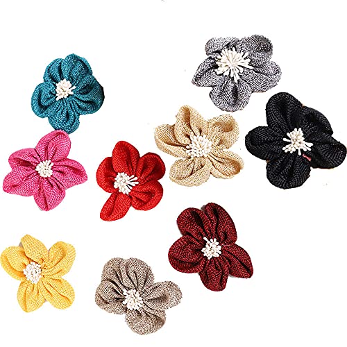 GIVBRO Jute-Blumen, Hanf, Retro-Flora, für Hochzeit, Party, Dekoration, Basteln, Kostüm-Zubehör, 8 cm, 10 Stück GIVBRO Jute-Blumen, Hanf, Retro-Flora, für Hochzeit, Party, Dekoration, Basteln, Kostüm-Zubehör, 8 cm, 10 Stück von GIVBRO