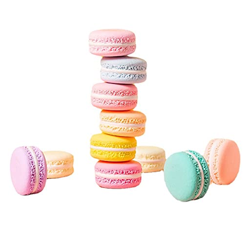 GIVBRO Künstliche Macarons Brot Fake Cake Simulation Dessert Modell für Fotografie Requisiten Bäckerei Hochzeit Dekoration, 6 Stück zufällige Auswahl von GIVBRO