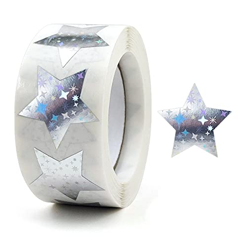 GIVBRO Pailletten Aufkleber Sterne Etiketten Hochzeit Versiegelung Backen Aufkleber für Süßigkeiten Tüte Geschenkbox Handgemachte Projekt Dekoration Silber #B GIVBRO Pailletten Aufkleber Sterne Etiketten Hochzeit Versiegelung Backen Aufkleber für Süßigkeiten Tüte Geschenkbox Handgemachte Projekt Dekoration Silber #B von GIVBRO
