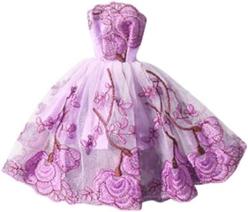 GIVBRO Prinzessin Kleider Outfits Puppe Kleidung - Luxus Abend Spitze Kleid Kostüm Kleidung Zubehör für 11,5 Zoll Puppe von GIVBRO
