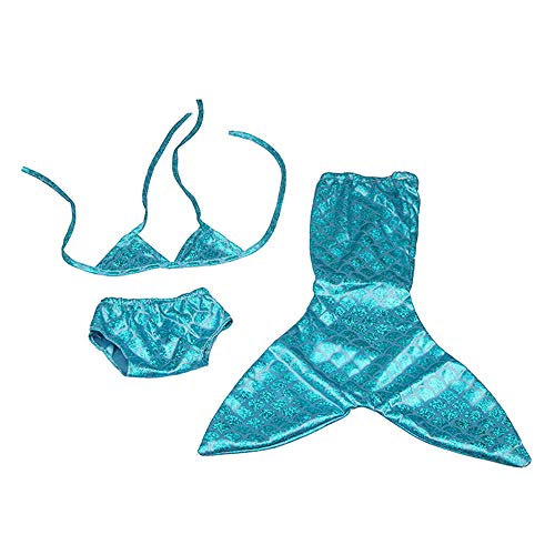 GIVBRO Puppe Meerjungfrau Kleidung für 18 Zoll American Dolls Dress Up Kostüm Zubehör Badeanzug Bikini Outfits Dekorationen (#B) von GIVBRO
