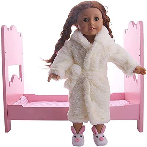 GIVBRO Puppen-Bademantel, Nachtwäsche, Pyjama, Nachthemd, Kleidung für 46 cm Mädchenpuppe von GIVBRO