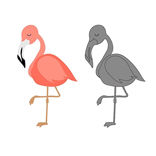 GIVBRO Stanzformen Flamingo Stanzschablone Scrapbooking Prägeschablone Kartenherstellung Schablone DIY Kunst Form (#C) von GIVBRO