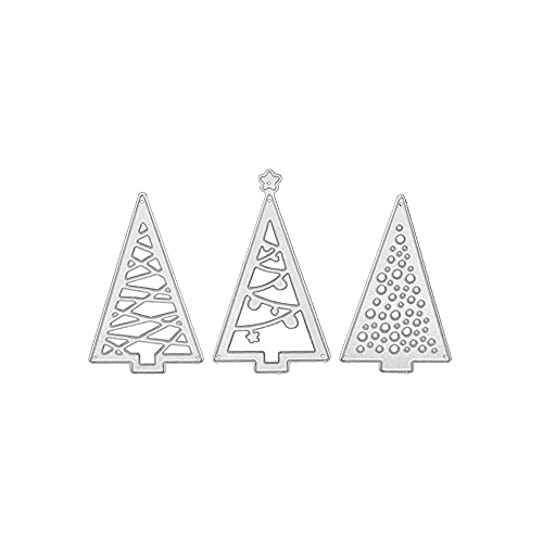 GIVBRO Stanzschablonen Weihnachtsbaum, Metall, Stanzschablone, Scrapbooking, DIY, Vorlage für Papierbastelarbeiten, Prägewerkzeuge von GIVBRO