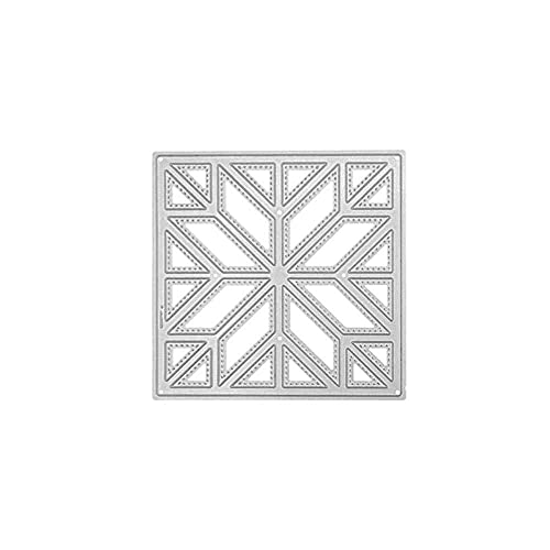 GIVBRO Stanzschablonen mit geometrischem Hintergrund, Metall, Stanzschablone, Scrapbooking, DIY-Vorlage für Grußkarten, Papier, Basteln, Prägewerkzeuge von GIVBRO