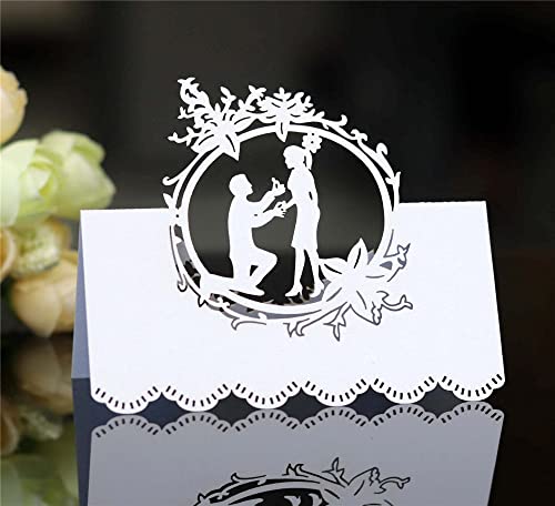 GIVBRO Tischkarten, Namenskarten, Vorschlag, Jungen, Sitzplatzkarten für Hochzeit, Bankett, Party, Gastgeschenk, Dekoration, 50 Stück GIVBRO Tischkarten, Namenskarten, Vorschlag, Jungen, Sitzplatzkarten für Hochzeit, Bankett, Party, Gastgeschenk, Dekoration, 50 Stück von GIVBRO