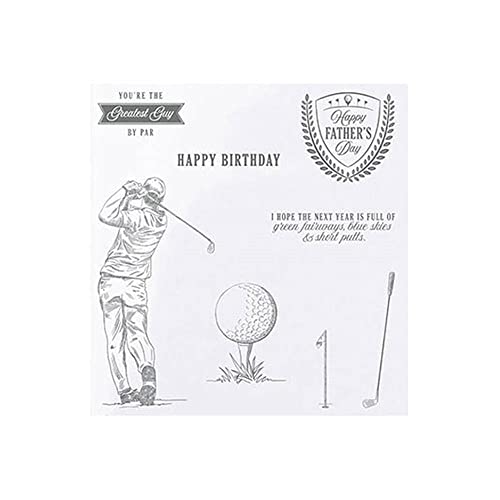 GIVBRO Transparente Stempel Aufkleber Golfer Muster Schablone Siegel Silikon Prägeschablone Scrapbooking DIY Handwerk Werkzeug Fotoalbum Dekoration GIVBRO Transparente Stempel Aufkleber Golfer Muster Schablone Siegel Silikon Prägeschablone Scrapbooking DIY Handwerk Werkzeug Fotoalbum Dekoration von GIVBRO