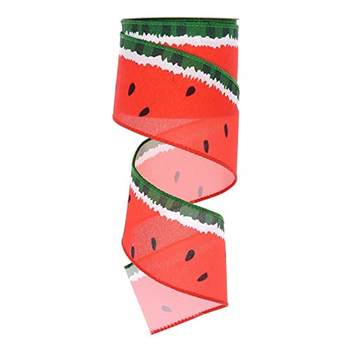 GIVBRO Wassermelonen-bedruckte Bänder, Spitzenbesatz, Hochzeits-Verpackungsseile für DIY-Projekte, Kopfbedeckung, Kartenherstellung, Blumenstrauß-Dekoration, 4,5 m GIVBRO Wassermelonen-bedruckte Bänder, Spitzenbesatz, Hochzeits-Verpackungsseile für DIY-Projekte, Kopfbedeckung, Kartenherstellung, Blumenstrauß-Dekoration, 4,5 m von GIVBRO