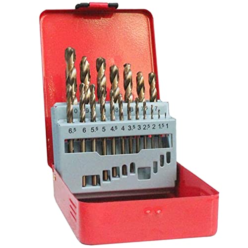 GIWFBQTR 19-Teiliges Set -Bohrer-Set 1,0-10 Mm M35-Hartmetall-Bohrer 5% -Spiralbohrer HSS-Metrisches Bohrer-Set GIWFBQTR 19-Teiliges Set -Bohrer-Set 1,0-10 Mm M35-Hartmetall-Bohrer 5% -Spiralbohrer HSS-Metrisches Bohrer-Set von GIWFBQTR