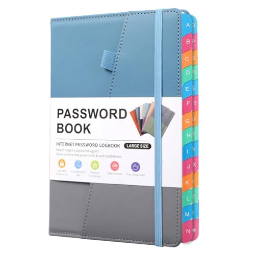 GIWFBQTR Passwortbuch mit Bunten Alphabetischen Tabs und Lesezeichen, Für Senioren 8,4 X 5,9, Internetadresse B GIWFBQTR Passwortbuch mit Bunten Alphabetischen Tabs und Lesezeichen, Für Senioren 8,4 X 5,9, Internetadresse B von GIWFBQTR