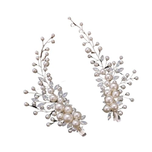 GIYXHU Brautstirnband 2 Teile/Satz Braut Kopfschmuck Perlen Grips Clips Kristall Haarbänder Hochzeit Braut Kopfschmuck Frauen Haar Zubehör GIYXHU Brautstirnband 2 Teile/Satz Braut Kopfschmuck Perlen Grips Clips Kristall Haarbänder Hochzeit Braut Kopfschmuck Frauen Haar Zubehör von GIYXHU