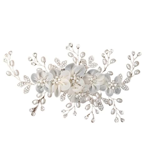 GIYXHU Brautstirnband 2PCS Blume Perle Haar Clip Kamm Stirnband Frauen Hochzeit Haar Schmuck Zubehör for Frauen Braut Stirnband Clip GIYXHU Brautstirnband 2PCS Blume Perle Haar Clip Kamm Stirnband Frauen Hochzeit Haar Schmuck Zubehör for Frauen Braut Stirnband Clip von GIYXHU
