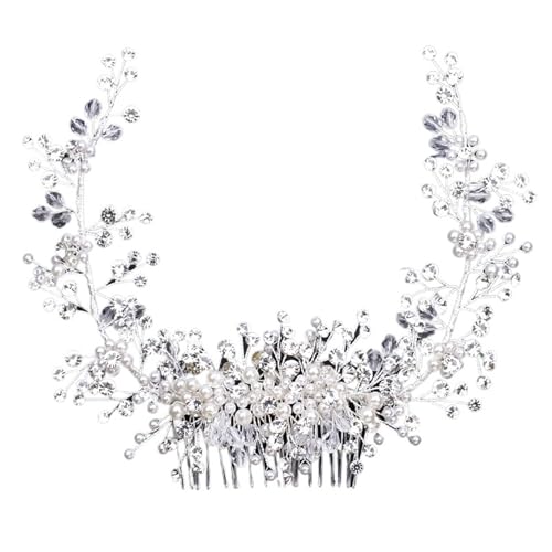 GIYXHU Brautstirnband Braut Tiaras Perlen Haarkamm Kristall Kopfschmuck Kopfschmuck Frauen Haarschmuck for Hochzeit GIYXHU Brautstirnband Braut Tiaras Perlen Haarkamm Kristall Kopfschmuck Kopfschmuck Frauen Haarschmuck for Hochzeit von GIYXHU