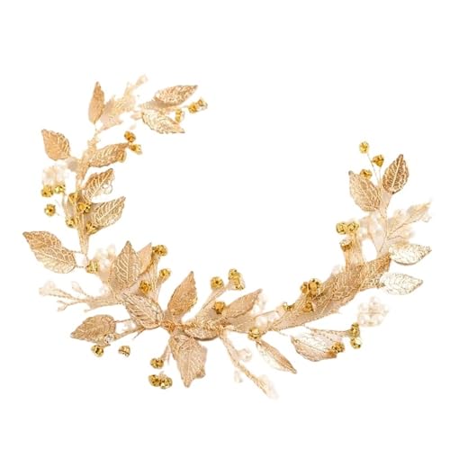 GIYXHU Brautstirnband Perlen Kristall Stirnband Blatt Stirnband Haarband Braut Hochzeit Haar for Frauen Party Haarschmuck GIYXHU Brautstirnband Perlen Kristall Stirnband Blatt Stirnband Haarband Braut Hochzeit Haar for Frauen Party Haarschmuck von GIYXHU
