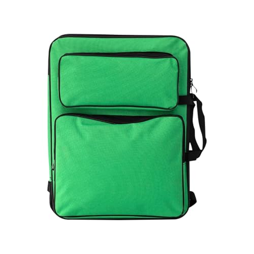 GIYXHU Kunstmappe Tasche 1PCS Reißbrett Tasche Rucksack Malerei Reise Skizze for Skizzieren Werkzeuge Künstler Gemälde Kunst Liefert(Green) von GIYXHU
