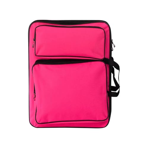 GIYXHU Kunstmappe Tasche 1PCS Reißbrett Tasche Rucksack Malerei Reise Skizze for Skizzieren Werkzeuge Künstler Gemälde Kunst Liefert(Rose Red) von GIYXHU