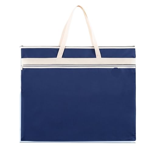 GIYXHU Kunstmappe Tasche Große Kunsttasche for Künstler, Portfolio-Tasche, Kunst- und Zeichentasche for künstlerisches Material, tragbare Maltasche(Blue) von GIYXHU