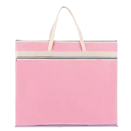 GIYXHU Kunstmappe Tasche Große Kunsttasche for Künstler, Portfolio-Tasche, Kunst- und Zeichentasche for künstlerisches Material, tragbare Maltasche(Pink) von GIYXHU