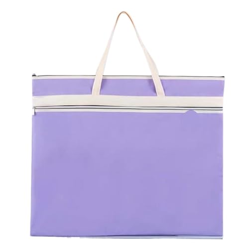 GIYXHU Kunstmappe Tasche Große Kunsttasche for Künstler, Portfolio-Tasche, Kunst- und Zeichentasche for künstlerisches Material, tragbare Maltasche(Purple) von GIYXHU