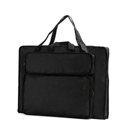 GIYXHU Kunstmappe Tasche Künstler-Portfolio-Rucksack-Hülle, vielseitige Kunsttaschen, wasserdichter Zeichenbrett-Rucksack, Aufbewahrungstaschen, Malen, Skizzieren(Black,Large) von GIYXHU