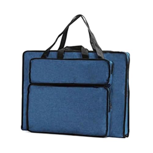 GIYXHU Kunstmappe Tasche Künstler-Portfolio-Rucksack-Hülle, vielseitige Kunsttaschen, wasserdichter Zeichenbrett-Rucksack, Aufbewahrungstaschen, Malen, Skizzieren(Blue,Medium) von GIYXHU