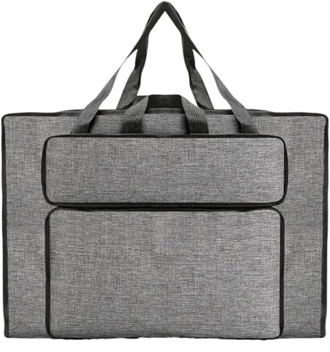 GIYXHU Kunstmappe Tasche Kunst-Portfolio-Tasche, 35,6 x 50,8 cm, großes Fassungsvermögen, Kunst-Portfolio-Tasche mit Griffen, wasserdichter Portfolio-Taschen-Organizer, for Tragen von Künstlern(Grey) GIYXHU Kunstmappe Tasche Kunst-Portfolio-Tasche, 35,6 x 50,8 cm, großes Fassungsvermögen, Kunst-Portfolio-Tasche mit Griffen, wasserdichter Portfolio-Taschen-Organizer, for Tragen von Künstlern(Grey) von GIYXHU