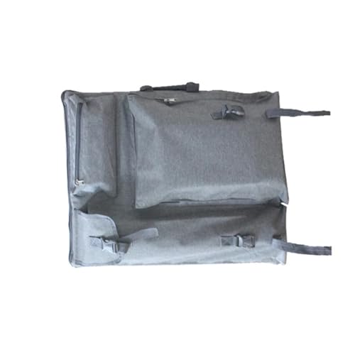 GIYXHU Kunstmappe Tasche Multifunktionaler Künstler-Portfolio-Rucksack, Umhängetasche, Zeichenbrett, Werkzeugtaschen, Reiseetui for Zeichnen(Gray) von GIYXHU