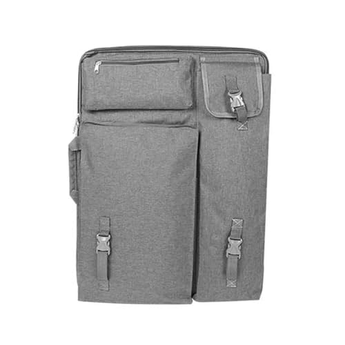 GIYXHU Kunstmappe Tasche wasserdichte Zeichentasche, einfache Malbretttasche, for Künstler, Studenten, Skizzierwerkzeuge, Kunstset, Kunstbedarf(Gray) von GIYXHU