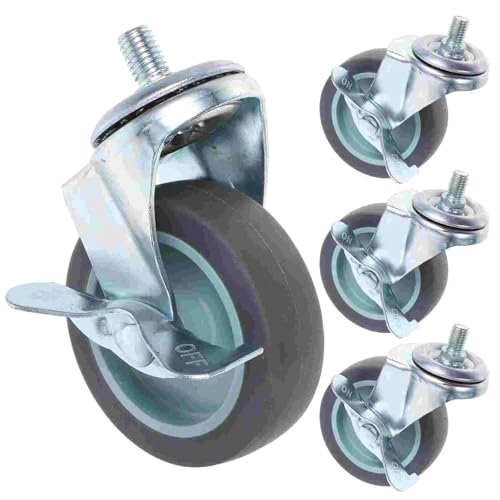 GIYXHU Lenkstangen-Rollen 4 Stück leichte Industrierollen Rollenräder Vorbau for Möbelbeine Universalplatte Edelstahl Drehstuhl GIYXHU Lenkstangen-Rollen 4 Stück leichte Industrierollen Rollenräder Vorbau for Möbelbeine Universalplatte Edelstahl Drehstuhl von GIYXHU