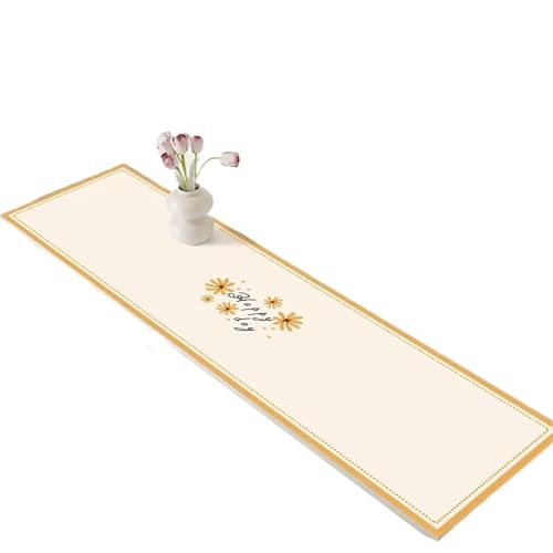 GIYXHU Nachttischabdeckung PU-Kabinettmatte for die Küche, ölbeständige Tischsets, Schrankabdeckung, Nachttischmatte, Heimtischdekoration(Beige Style C,40x180cm) von GIYXHU
