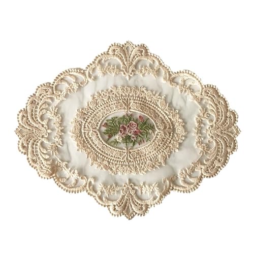 GIYXHU Nachttischabdeckung Retro-Nachttisch-Abdeckung, Häkelnadel, Blumen-Tischdecke, Stoff, ausgehöhlt, for Zuhause, Wohnzimmer, Couchtisch GIYXHU Nachttischabdeckung Retro-Nachttisch-Abdeckung, Häkelnadel, Blumen-Tischdecke, Stoff, ausgehöhlt, for Zuhause, Wohnzimmer, Couchtisch von GIYXHU