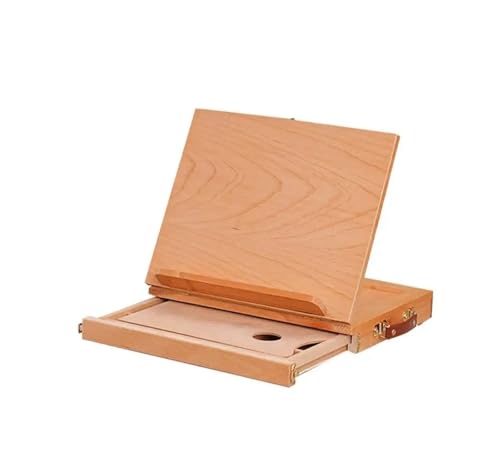 Holz-Skizzenbox mit Schublade, faltbare Zeichenbrett-Malerei-Aufbewahrungsbox for Malen, Skizzieren(S) von GIYXHU