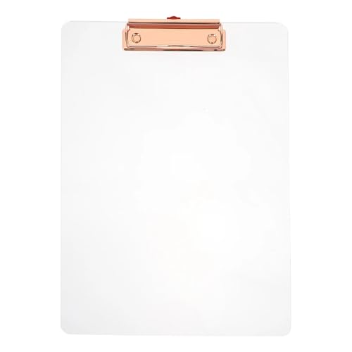 Klemmbretter 2PCS Zwischenablage Verdicken Transparent Ordner Student Klar Schreibtafel Große Datei von GIYXHU